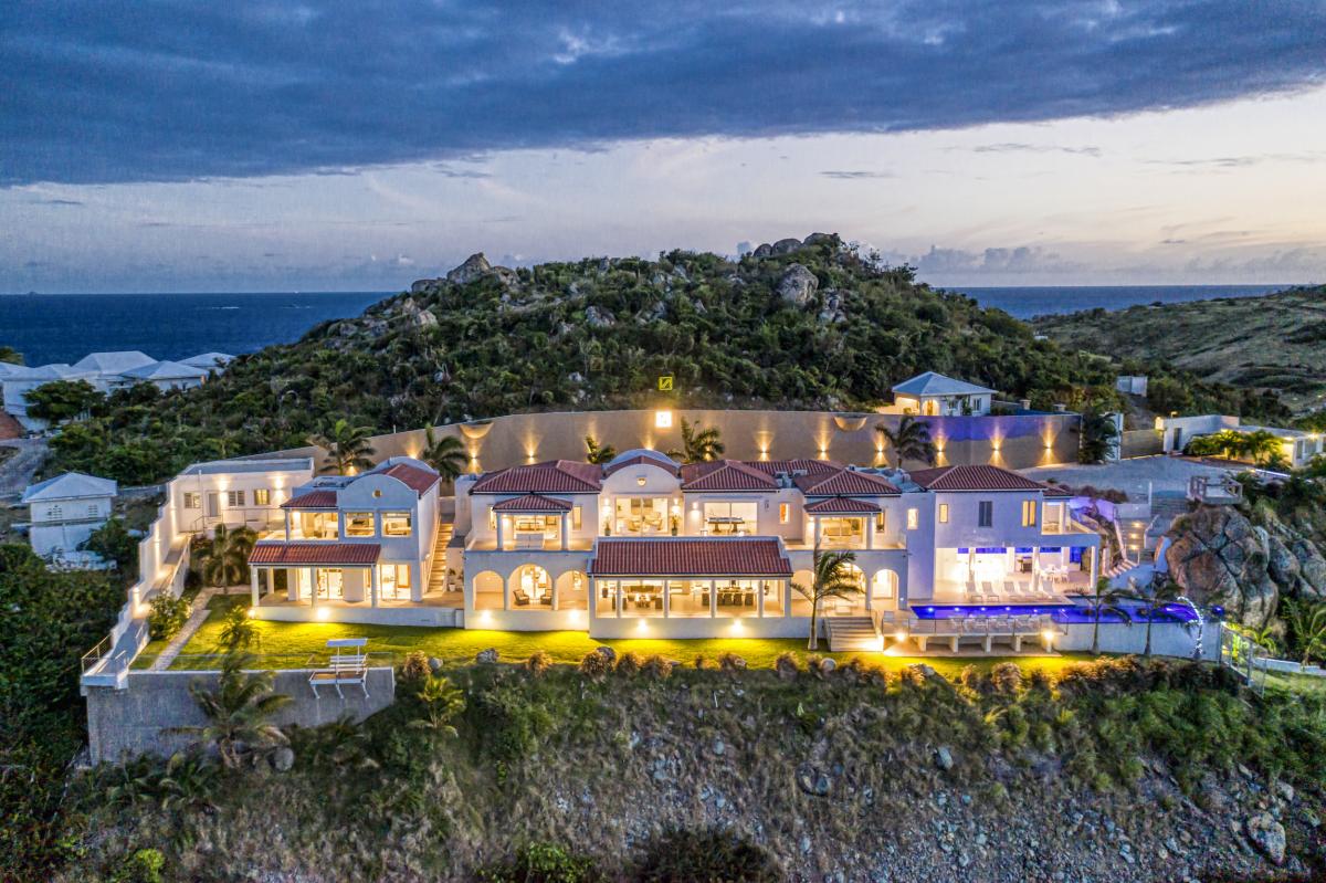 A louer villa 6 chambres Guana Bay Saint Martin_Vue aérienne 46